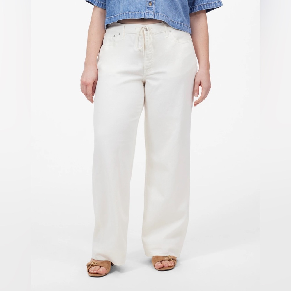 NWT Madewell Women’s Low-Slung Baggy Jean Airy Denim - 33 - Vintage Canvas